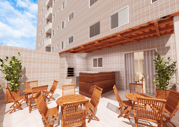 Imagem Apartamento com 2 Quartos à Venda, 54 m² em Caiçara - Praia Grande