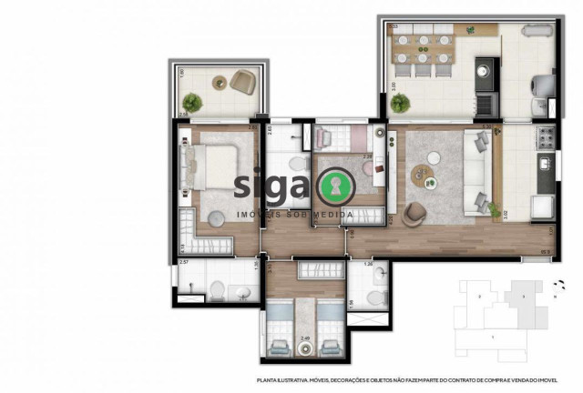 Apartamento com 3 Quartos à Venda, 95 m² em Bosque Da Saúde - São Paulo