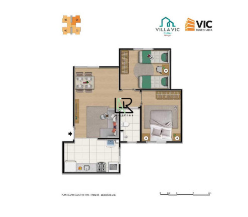 Imagem Apartamento com 1 Quarto à Venda, 48 m² em Serra Dourada - Vespasiano