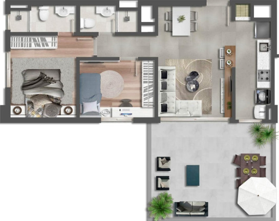 Imagem Apartamento com 2 Quartos à Venda, 62 m² em Passo Da Areia - Porto Alegre