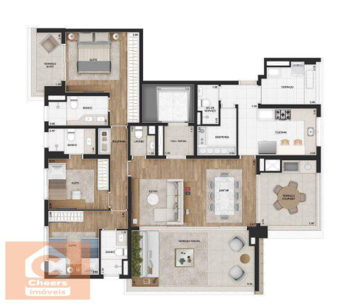 Imagem Apartamento com 4 Quartos à Venda, 157 m² em Moema - São Paulo