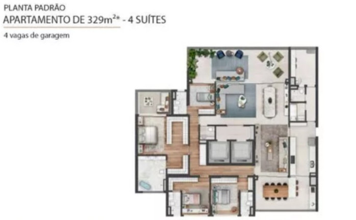 Apartamento com 4 Quartos à Venda, 320 m² em Cidade Jardim - São Paulo