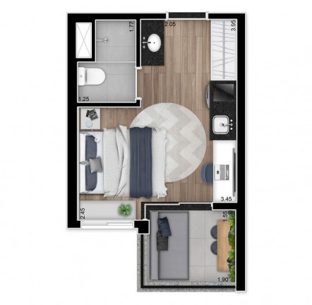 Imagem Apartamento com 1 Quarto à Venda, 52 m² em Vila Madalena - São Paulo