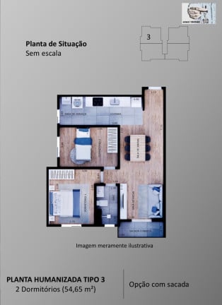 Imagem Apartamento com 2 Quartos à Venda, 54 m² em Parque Peruche - São Paulo
