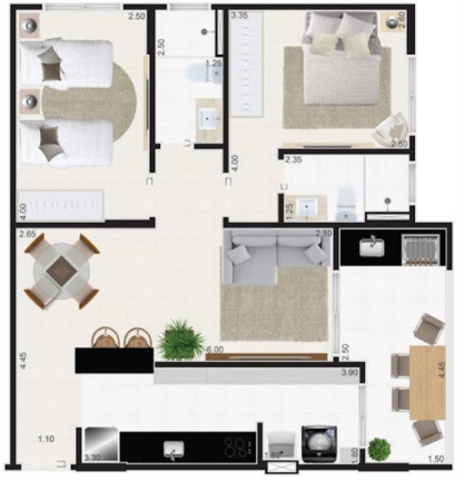 Imagem Apartamento com 2 Quartos à Venda, 71 m² em Jardim Praia Grande - Mongagua