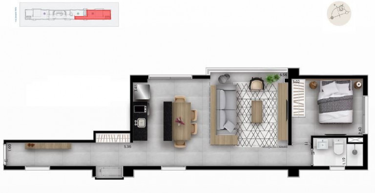 Imagem Apartamento com 1 Quarto à Venda, 47 m² em Vila Nova Conceição - São Paulo