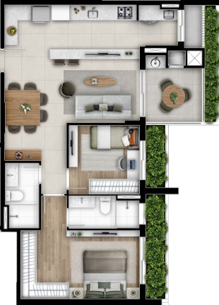Apartamento com 2 Quartos à Venda, 135 m² em Cabral - Curitiba