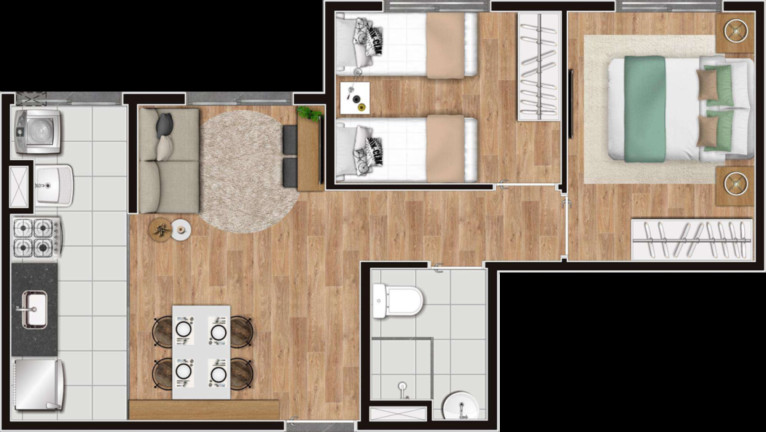 Imagem Apartamento com 2 Quartos à Venda, 41 m² em Campo Limpo - São Paulo