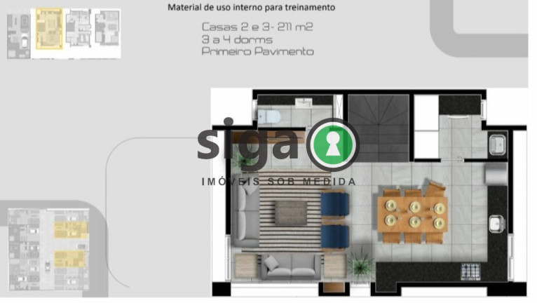 Casa com 3 Quartos à Venda, 217 m² em Campo Belo - São Paulo