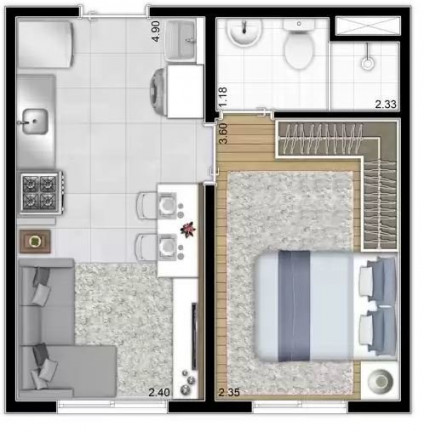 Imagem Apartamento com 2 Quartos à Venda, 32 m² em Sapopemba - São Paulo