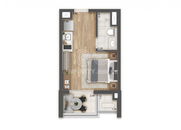 Imagem Apartamento com 1 Quarto à Venda, 25 m² em Vila Clementino - São Paulo