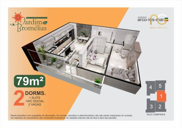 Imagem Apartamento com 2 Quartos à Venda, 79 m² em Boqueirão - Praia Grande