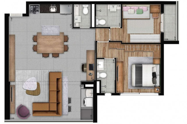 Imagem Apartamento com 2 Quartos à Venda, 68 m² em Brooklin - São Paulo