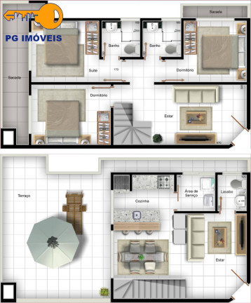 Imagem Apartamento com 3 Quartos à Venda, 126 m² em Caioba - Matinhos