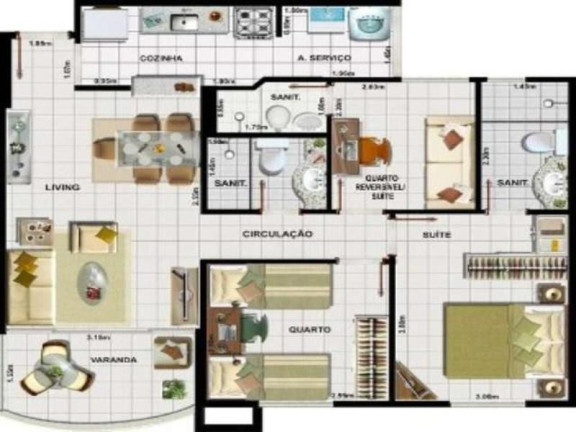 Imagem Apartamento com 3 Quartos à Venda, 81 m² em Vilas Do Atlântico - Lauro De Freitas