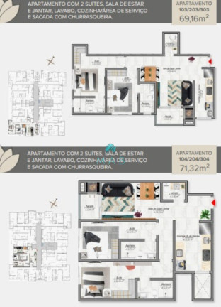 Imagem Apartamento com 2 Quartos à Venda, 71 m² em Cachoeira Do Bom Jesus - Florianópolis