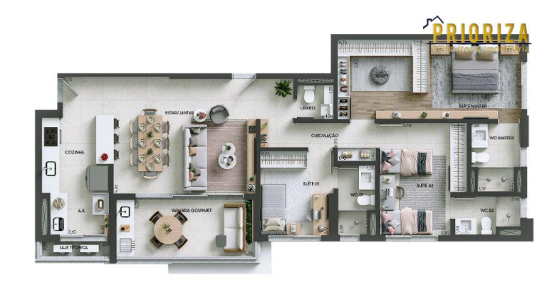 Imagem Apartamento com 3 Quartos à Venda, 127 m² em Condomínio Residencial Square Garden - Sorocaba