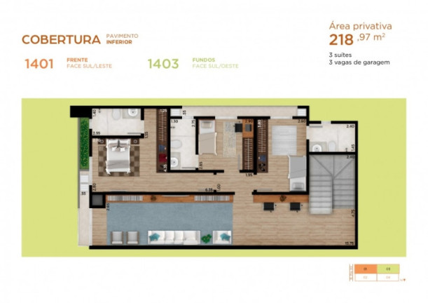 Imagem Apartamento com 3 Quartos à Venda, 87 m² em Cancelli - Cascavel