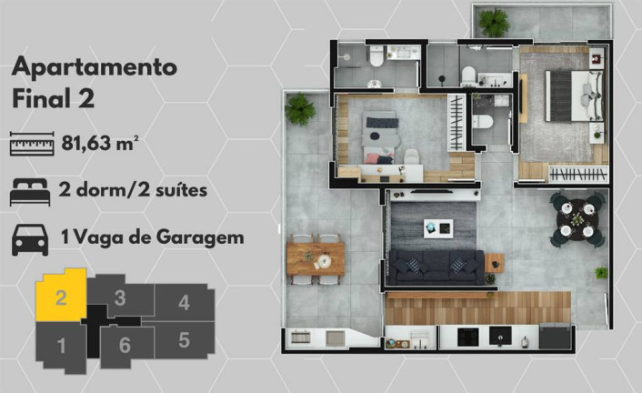 Imagem Apartamento com 2 Quartos à Venda, 82 m² em Mirim - Praia Grande