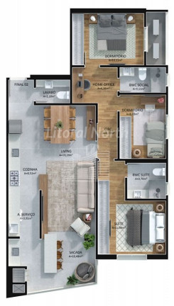 Imagem Apartamento com 2 Quartos à Venda, 77 m² em Centro - Itajaí