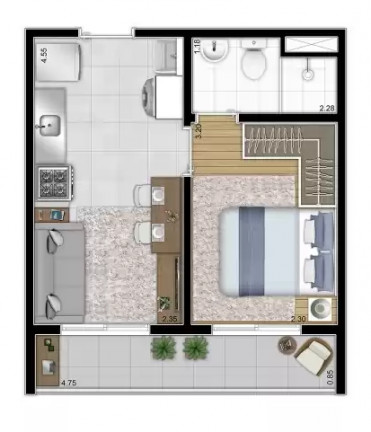 Imagem Apartamento com 1 Quarto à Venda, 27 m² em Vila Romana - São Paulo Imagem Apartamento com 1 Quarto à Venda, 27 m² em Vila Romana - São Paulo