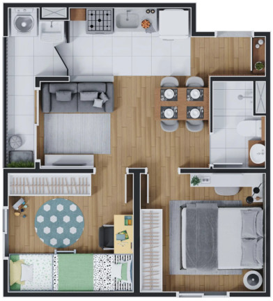 Imagem Apartamento com 1 Quarto à Venda, 29 m² em Jaguaribe - Osasco