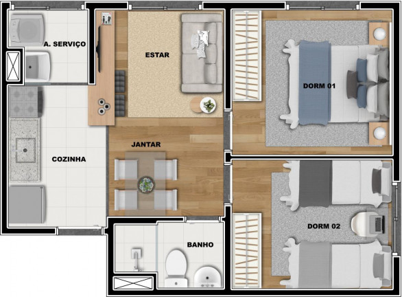 Imagem Apartamento com 2 Quartos à Venda, 37 m² em Penha - Guaiaúna - São Paulo