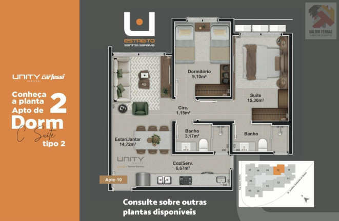 Imagem Apartamento com 2 Quartos à Venda, 63 m² em Estreito - Florianópolis