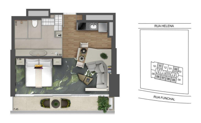 Imagem Apartamento com 1 Quarto à Venda, 68 m² em Vila Olímpia - São Paulo