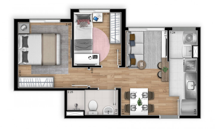 Imagem Apartamento com 2 Quartos à Venda, 34 m² em Vila Tolstoi - São Paulo