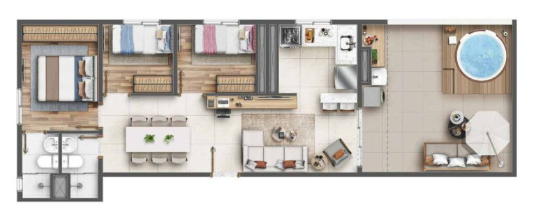 Apartamento com 2 Quartos à Venda, 60 m² em Vila Carmosina - São Paulo