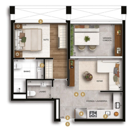 Apartamento com 1 Quarto à Venda, 108 m² em Ibirapuera - São Paulo