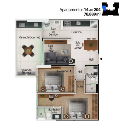 Imagem Apartamento com 2 Quartos à Venda, 79 m² em Centro - Mongagua