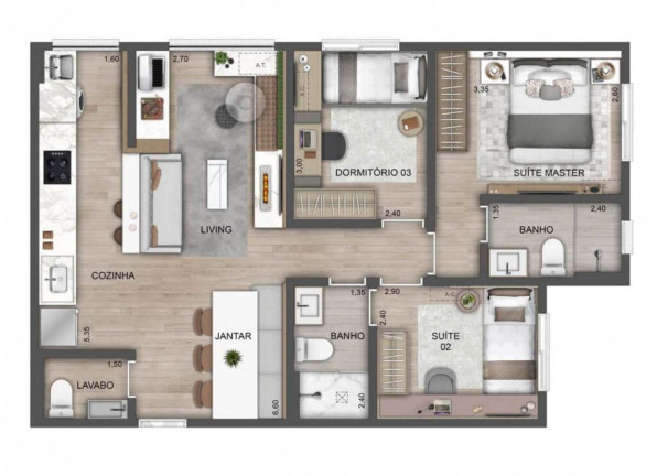 Imagem Apartamento com 2 Quartos à Venda, 62 m² em Butantã - São Paulo