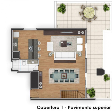 Imagem Cobertura com 3 Quartos à Venda, 173 m² em Juvevê - Curitiba