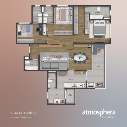 Imagem Apartamento com 2 Quartos à Venda, 67 m² em Jardim Dom Bosco - Indaiatuba
