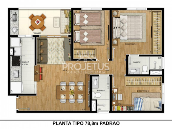 Imagem Apartamento com 3 Quartos à Venda, 79 m² em Parque Assunção - Taboão Da Serra