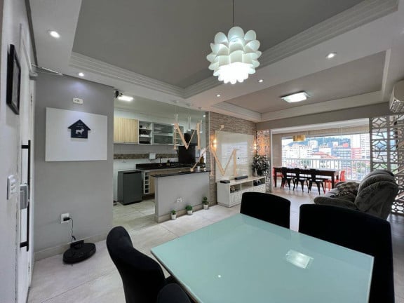 Imagem Apartamento com 3 Quartos à Venda, 111 m² em Encruzilhada - Santos