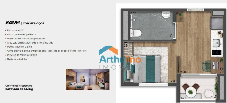 Foto do imóvel: Apartamento com 2 Quartos à Venda, 40 m² em Vila Guilhermina - São Paulo