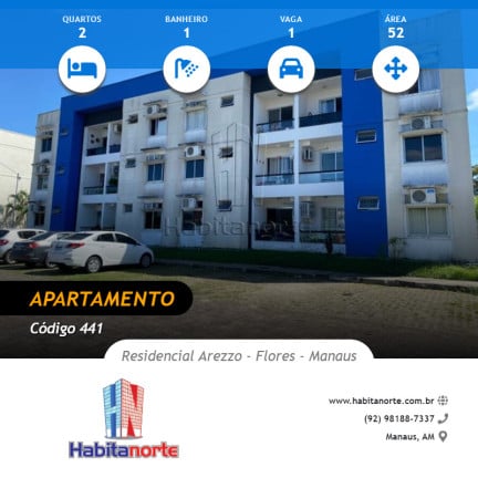 Imagem Apartamento com 2 Quartos à Venda, 52 m² em Flores - Manaus