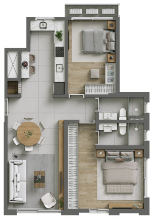 Imagem Apartamento com 2 Quartos à Venda, 96 m² em Centro - Torres