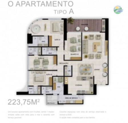 Imagem Apartamento com 4 Quartos à Venda, 325 m²