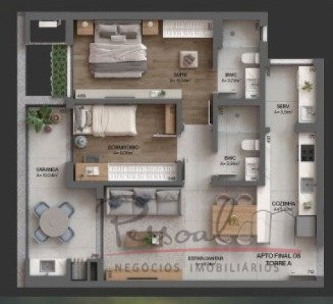 Imagem Apartamento com 2 Quartos à Venda, 83 m² em Cacupé - Florianópolis