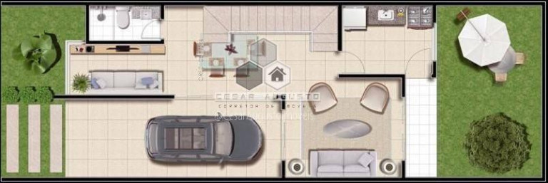 Imagem Casa de Condomínio com 3 Quartos à Venda, 137 m²