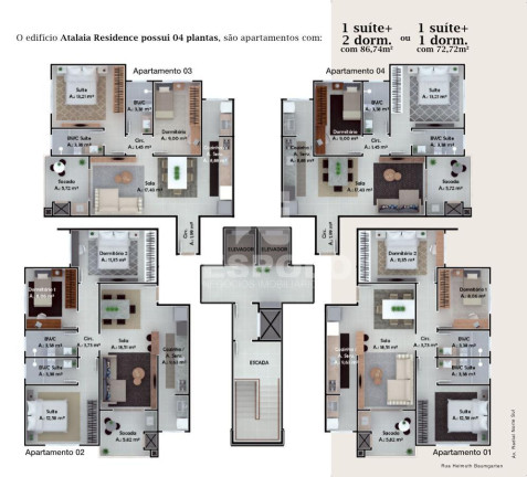 Imagem Apartamento com 2 Quartos à Venda, 86 m² em Gravatá - Navegantes