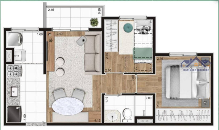 Imagem Apartamento com 2 Quartos à Venda, 47 m² em água Funda - São Paulo