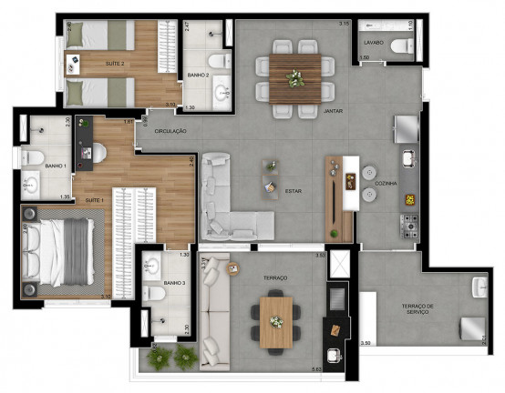 Imagem Apartamento com 3 Quartos à Venda, 105 m² em Tatuapé - São Paulo