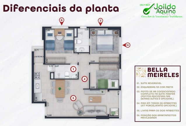 Imagem Apartamento com 2 Quartos à Venda, 46 m² em Varjota - Fortaleza