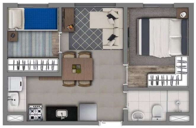 Imagem Apartamento com 1 Quarto à Venda, 34 m² em Santo Amaro - São Paulo