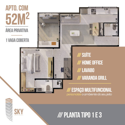 Imagem Apartamento com 1 Quarto à Venda, 50 m² em Jardim Nova Bragança - Bragança Paulista